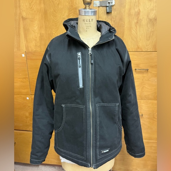 Women's Black Utility Jacket - Picture 2 of 8